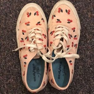 Cherry Seavees x Jcrew Sneakers